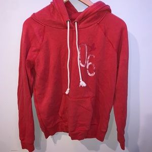 y2k red hoodie